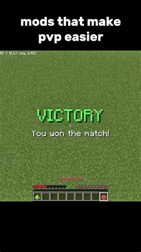 Mods that make pvp easier #minecraft #gaming #pvp #edit #shorts