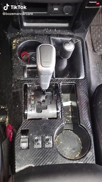 How do you clean center consoles? #detailing #polesmobil #fyp #foryou #cleantok #foryoupage #cardetailing