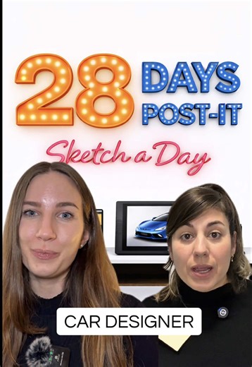 CHALLENGE: 28 DAYS – 28 POST-ITS Automotive design & history. 1 car a day. 1 quick sketch. All February long. Which car should we draw next? 👀 Tell us in the comments 👇 Follow us so you don’t miss it. @Alessia | Automotive Designer #28days28postit #cardesign #carsketch -————————- RETO: 28 días - 28 post it. Súmate con nosotras Diseño e historia de la automoción. Un coche al día Un sketch rápido Durante Febrero ¿Que coche quieres que dibujemos? Déjalo en comentarios. Síguenos para no perderte n