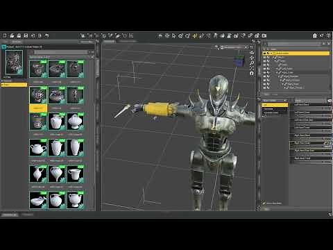 Parenting objects (easy) Daz