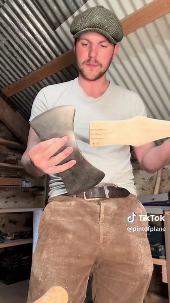Crafting an Ash and Oak Handle for a Double Bit Axe Head