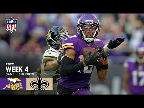 Minnesota Vikings vs. New Orleans Saints | Week 4 2022 Game Highlights