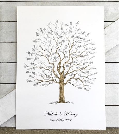 Wedding signature tree | Beachweddingtips.com