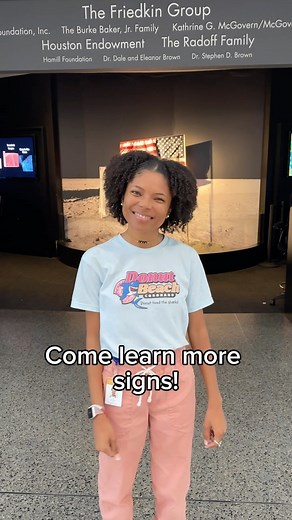 4.4K views · 98 reactions | More American Sign Language with Joi 﫶 Add these to the list of fun museum terms in #ASL to use during your next #HMNS visit! | Houston Museum of Natural Science | Facebook