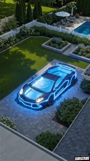 Real Lamborghini Pool in Backyard 😳 #shortsfeed #shorts #usashorts