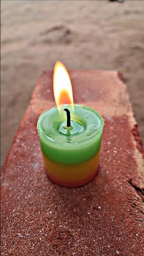 DIY Mini Colorful Candles 🔥🔥 #experiment #diy #trending