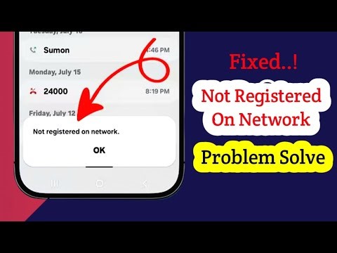 How To Fix Sim Not Registered On Network 2025 | Not Registered On Network Samsung