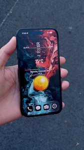 Fire & Ice Aesthetic 🔥❄️ The perfect balance between warm and cold. 🌗 I love how this "Fire & Ice" fluid design looks on the iPhone display. The deep reds clash beautifully with the cool blues, creating a stunning visual contrast. And that golden orb adds such a nice focal point to the Home Screen setup #iphone #wallpaper #widget #ios #iphonehacks | Kj Wang