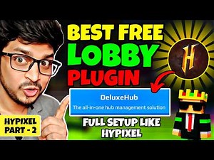 How To Setup Deluxe Hub Lobby Plugin in Hypixel | Best Lobby Plugin in Aternos