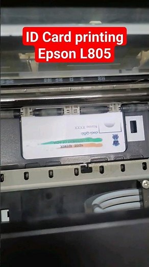 how to Epson L805 #Id card printing #pvc card print #pan card #voter I'd #esramcard #printersupport