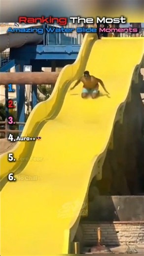 Ranking The Most Amazing Water Slide Moments #shorts #usa
