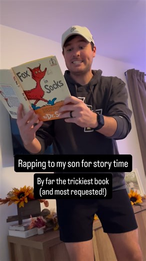 Austin the Rapping Dad on Instagram: "I was SCARED to attempt this book, but I received the request too many times to say no. Fox in Socks! #parenting #parents #dad #storytime #dadsofig #family"