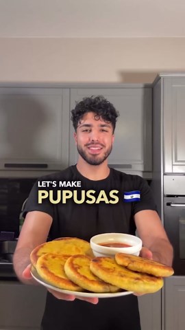 Making vegan pupusas with black beans and veggies