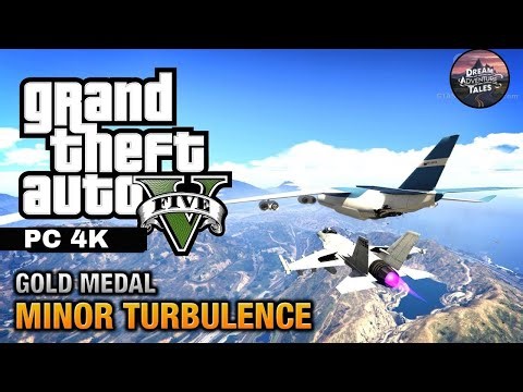 GTA 5 Minor Turbulence Mission Gameplay | Trevor Chases Cargo Plane