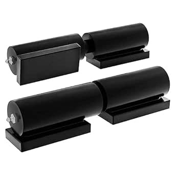 Heavy Duty Gate Hinges for Metal Gates - Retractable Driveway Guard - 5" Barrel Hinges - 2-Pack 450lb Capacity Weldable Hinges - Stainless Steel Hardware