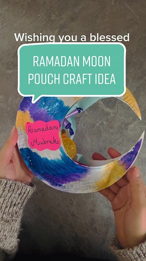 Creative Ramadan Craft Activity: Moon Pouches for Kids