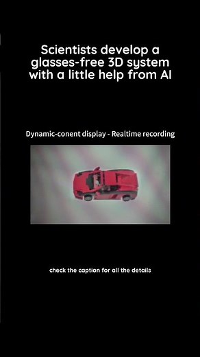 AI-powered display delivers immersive 3D visuals without special glasses