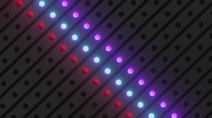 Rows of dots that are illuminated with light bars - Free Stock Video