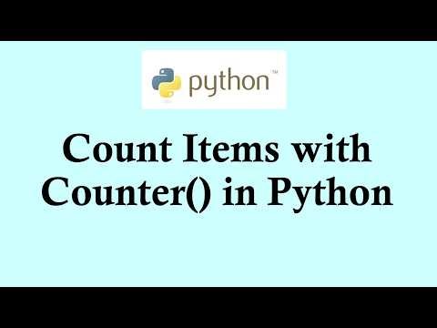 Easy Python tutorials | Count Items with Counter() in Python