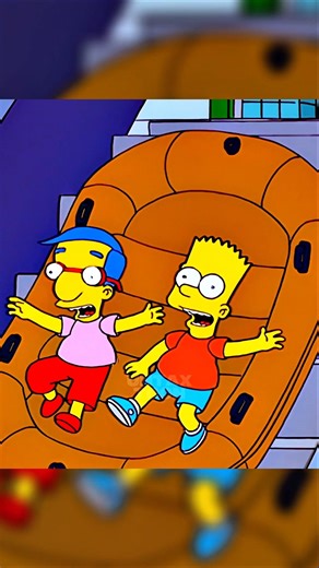 BART AND MILHOUSE TRAPPED IN THE MALL! #simpsons