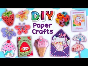 12 DIY AMAZING PAPER CRAFTS YOU WILL LOVE - Handmade Puzzle, Mini Notebook, Paper Fidget Toy...