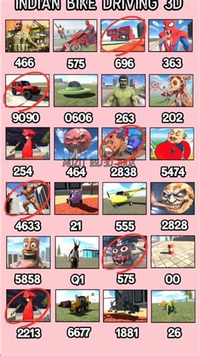 New Update Unlock🔓Real code Indian bike driving 3d #shorts#ibd3d