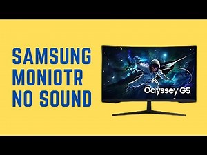 How To Fix SAMSUNG Monitor No Sound