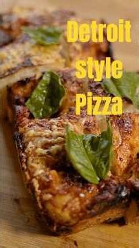 Homemade detroit style pizza #cooking #homemadefood #easyrecipe #weekend #dinner #pizza #food