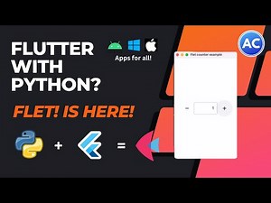 How to use flutter in Python | Using Flet in Python | better than Tkinter? | Abhicoder