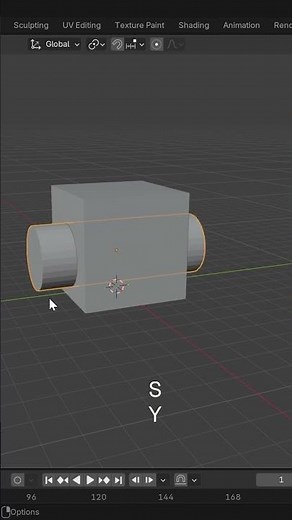 How to use Boolean Modifier in blender #tutorial #blender