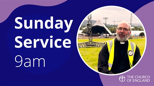 Our Church of England national online service comes from Glastonbury and is led by Rev Chris North and his ecumenical team, as they reflect on how we can reach out with compassion to those around us. Every year they are invited to be the church at Glastonbury, providing spiritual care care to festival goers. This Service has BSL interpretation in-vision and has been manually subtitled. | The Church of England