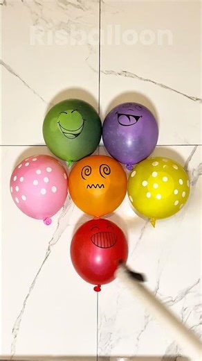 🎈 Relaxing ASMR – Colorful Balloon Explosion Symphony #asmr #satisfying #short