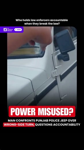 Man Confronts Punjab Police Jeep Over Wrong-Side Turn, Questions Accountability