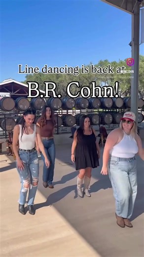 Sip, step, and sway under the Sonoma sky… Line Dancing nights at B.R. Cohn are here! 🌙💃🍷 #SonomaValley #BRCohnWinery #LineDancing #GlenEllen #NapaValley @Grapevine Dance