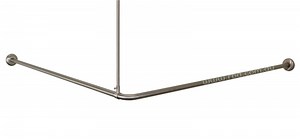RBA4171-100 90° Angled Stainless Steel Shower Curtain Rail