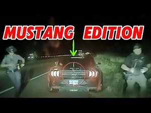 Mustangs vs Police- 5 Police Chases with Mustangs on dash cam- 3 get away 2 get corralled in forest