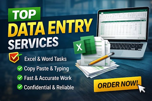 Abhipatel4537: I will do accurate data entry, excel, and copy paste work for $20 on fiverr.com
