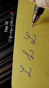 Different styles of letter 'L' | Day 12 | How to write 'L' #cursive #penmanship