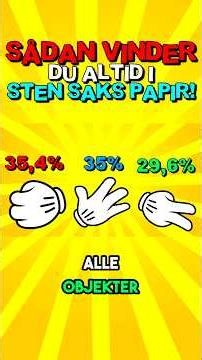 🤯 Sådan Vinder Du Altid I Sten Saks Papir! 🪨✂️📄