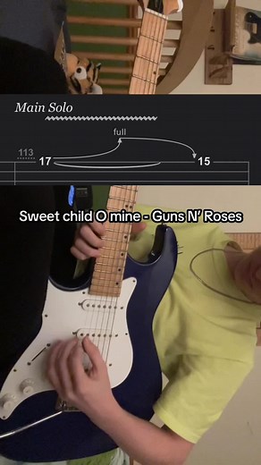 Here are some TABS for the main part of solo #j4kerguitar #guitar #relatable #relate #guitartok #guitarists #fyp #tbh #guitarproducts #products #lekato #tabs #sweetchildomine