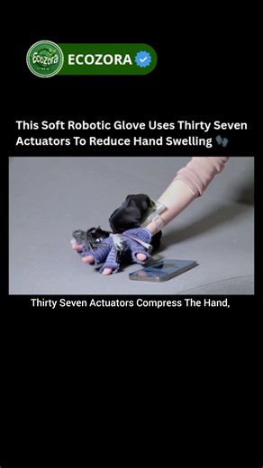 Soft Robotic Glove Reduces Hand Swelling 🤯 #healthtech #robotics #shorts