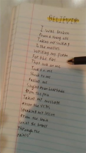 Believer lyrics song #imaginedragons