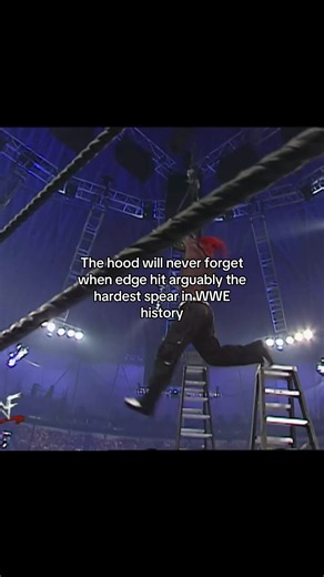 Edge spear on Jeff Hardy: hardest WWE spear moment