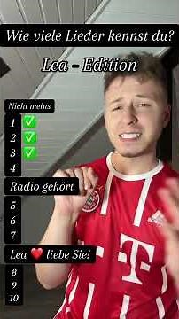 Kennst du alle Lieder von Lea? #songchallenge #deutsch #musik