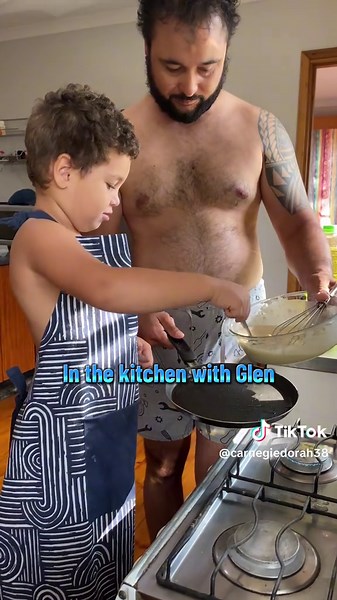 Kids Cooking Skills with Dad in the Kitchen
