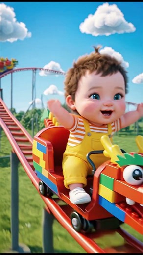 🎢 Kids Roller Coaster Adventure! 🐉 Dragon Train Ride Fun