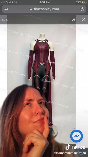 #greenscreen I COULDNT RESIST !! #scarletwitch #wandamaximoff #wanda #cosplay #marvel #fyp