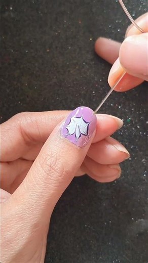 💅 Easy nailart with safety pin at home 🧷 #ytshorts #simplenails #nails #shorts