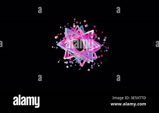 A colorful abstract border design Stock Video Footage - Alamy