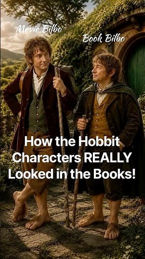 How the Hobbit Characters REALLY Looked in the Books! part 1 (Book vs. Movies) #lotr #middleearth